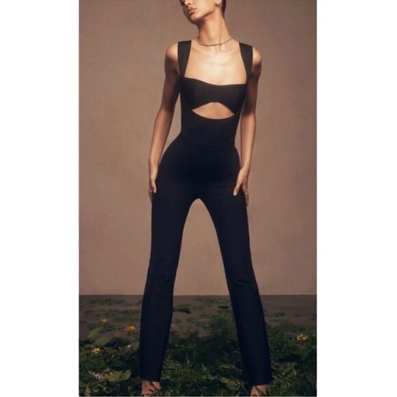 House Of CB Yasmeen Cutout Jumpsuit in Black - Picture 1 of 8